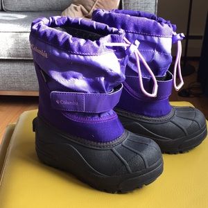 Girl’s Columbia Purple Snow Boots